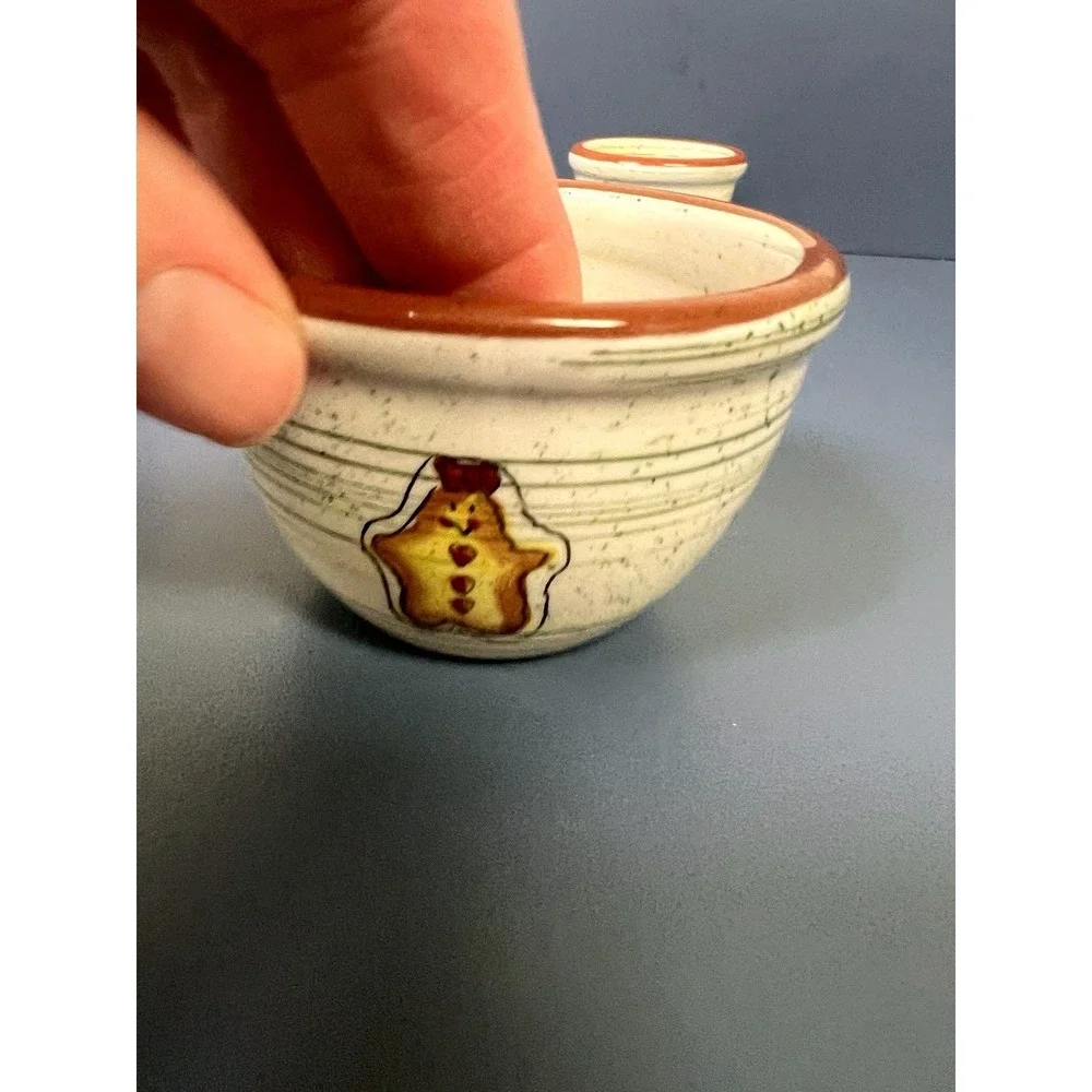 Boyds Bears Jilian's Sugar Spice Bowls 654616 Miniature Nesting Bearware Pottery